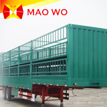 Popular 12m 40ton Fence Cargo Truck Trailer